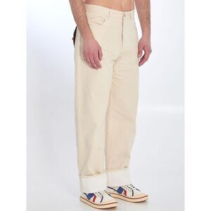BOTTEGA VENETA Men's Relaxed Fit Five-Pocket Trousers Men ECRU Pants